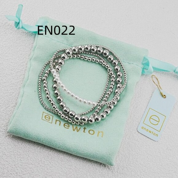 Enewton Platinum Bead & Pearl Bracelet - Picture 5 of 5